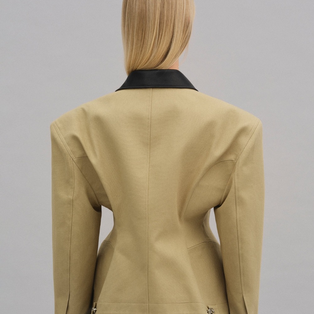 SOURCE UNKNOWN Hourglass Canvas Work Jacket NWT N… - image 2